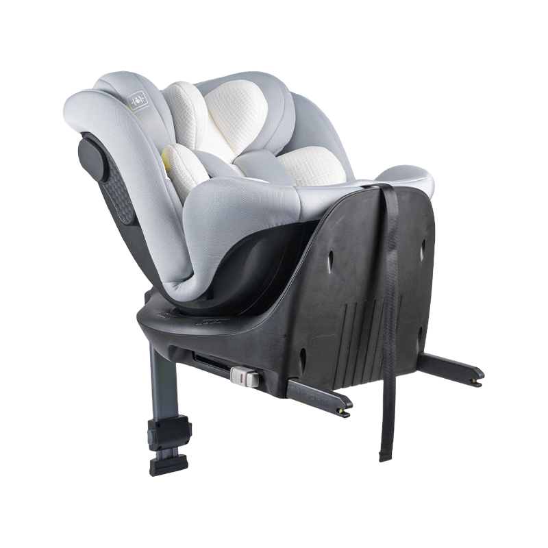 ISOFIX + kaki sokongan 360 Putaran Ke belakang/Ke hadapan menghadap kerusi kereta bayi 40-150cm ISOFIX + kaki sokongan 360 Putaran Ke belakang/Ke hadapan menghadap kerusi kereta bayi 40-150cm
